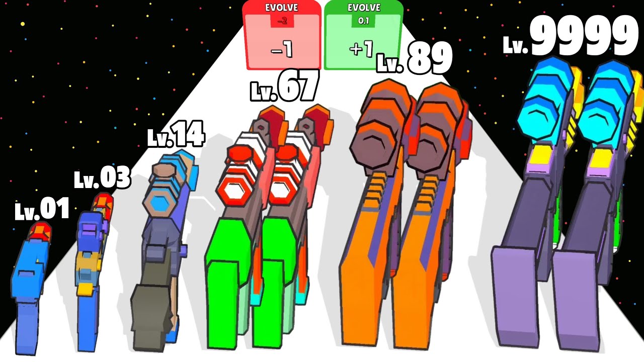 Gun Bluster Run - Level Up Gun Max Level Gameplay