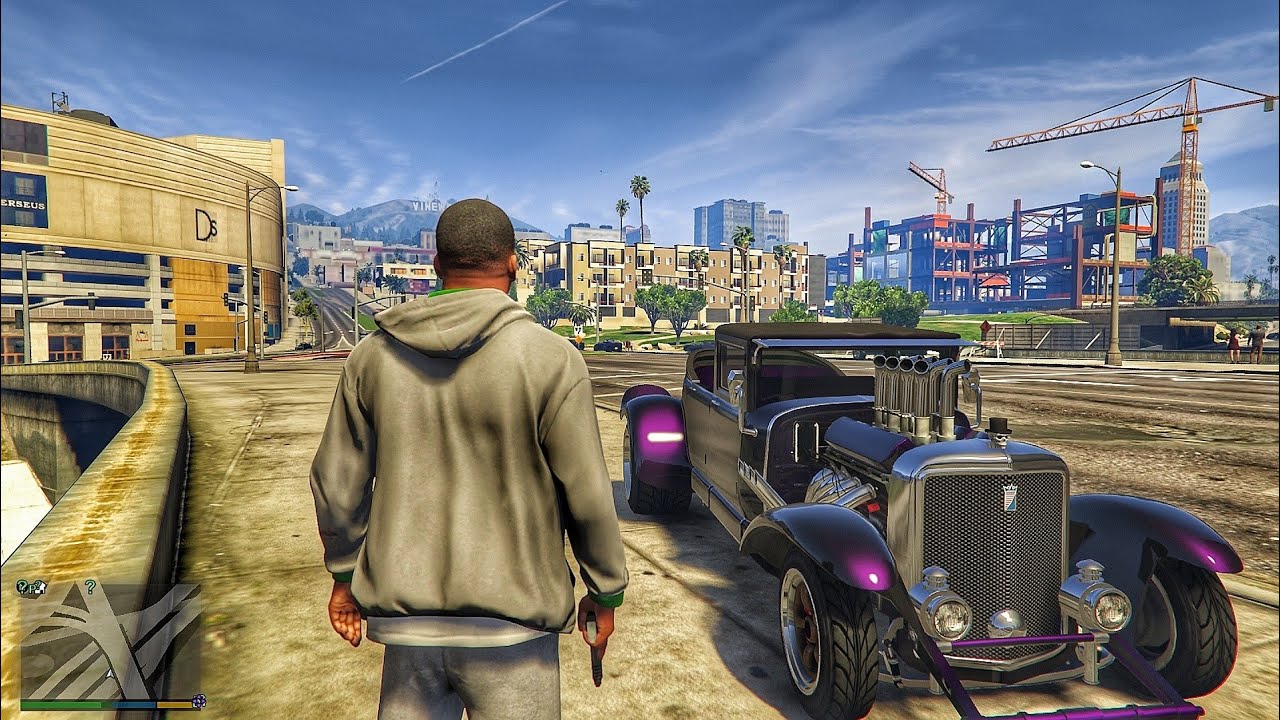 GTA 5 Franklin Bought a Luxury Sports Classic car After Paragliding With His Friend Dom