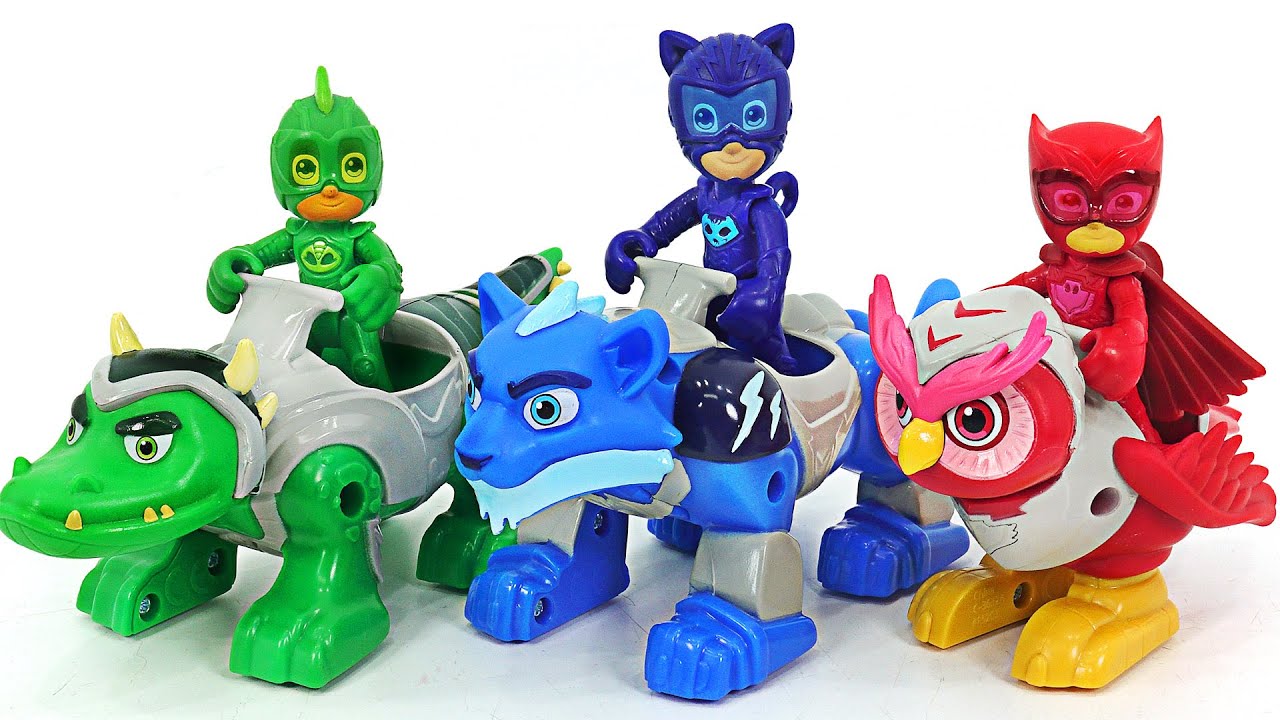 PJ Masks Animal Power Hero Animal Trio! Go! Defeat the villains! | DuDuPopTOY