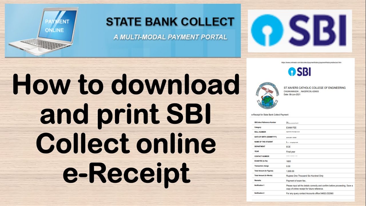 sbi collect receipt download in tamil | how to download sbi collect e-receipt in mobile | re print
