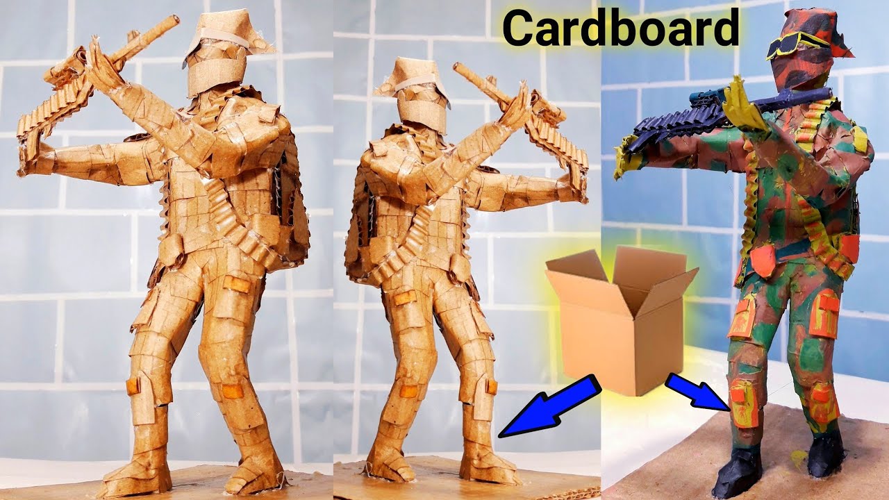 Army soldier from cardboard | diy soldier  | army making tutorial | t&mfun