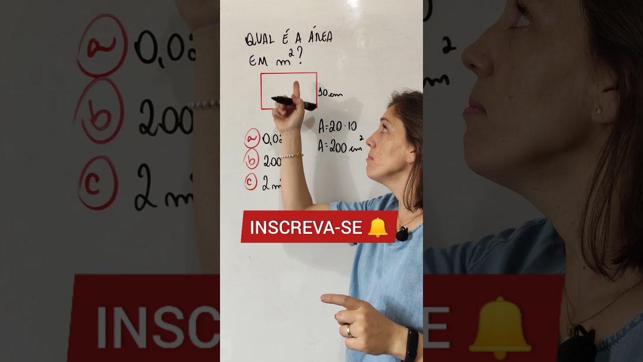 #shorts - 💡QUAL &Eacute; A &Aacute;REA EM METROS QUADRADOS? @matematicadatamires