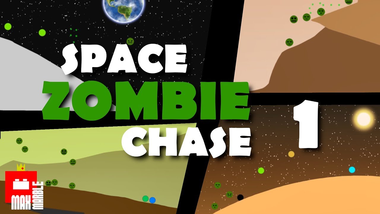 Space Zombie Chase 1 Marble Race