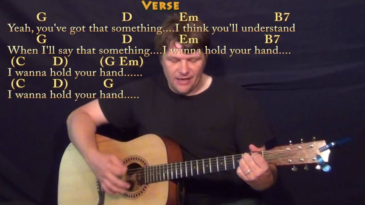 I Want to Hold Your Hand (The Beatles) Strum Guitar Cover Lesson with Chords/Lyrics