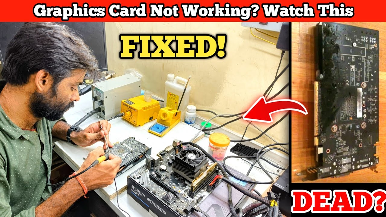 Don't throw your graphics card in the trash... Just get your graphics card repaired. 