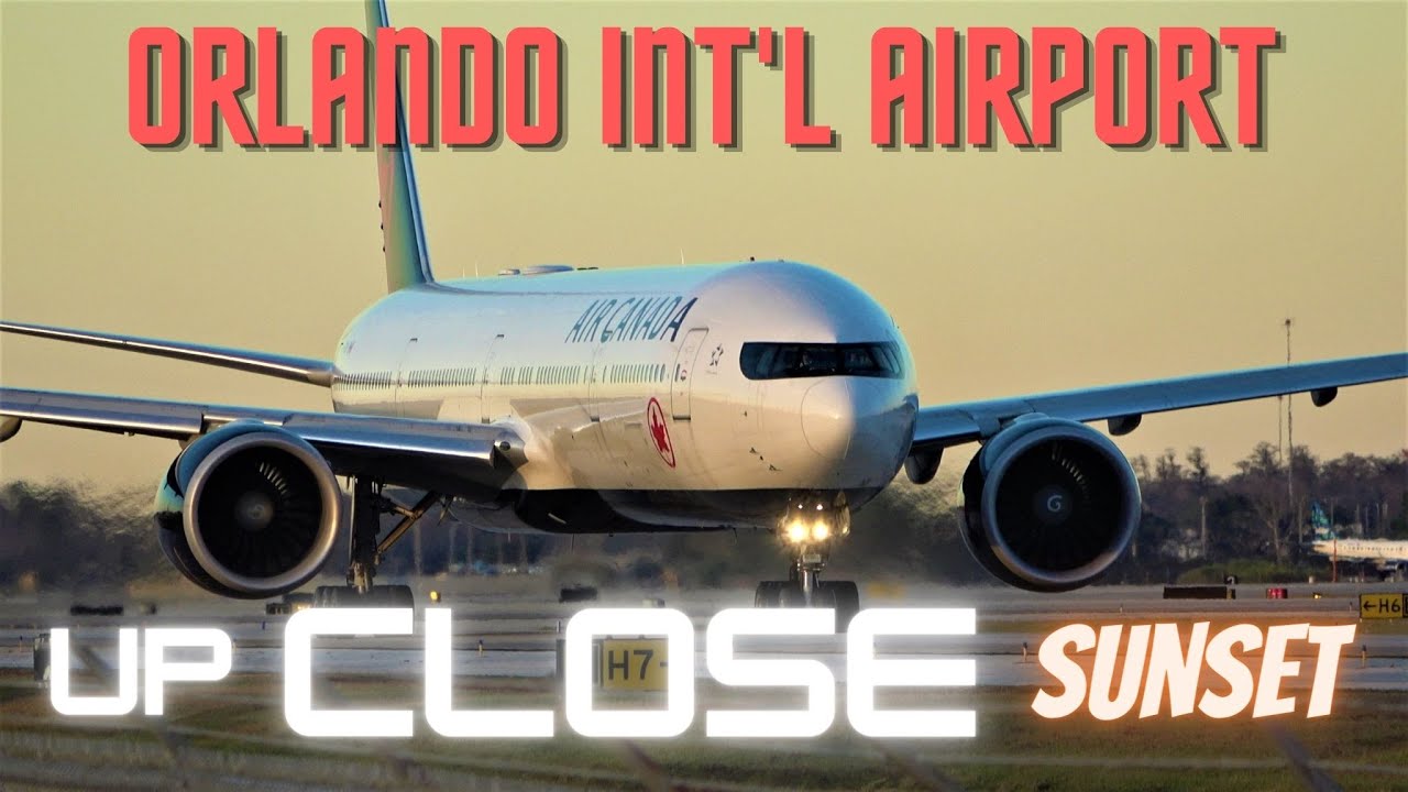 (4K) UP CLOSE SUNSET RUSH | PLANE SPOTTING | #ORLANDO INT'L AIRPORT #MCO #AVIATION 01/26/23.