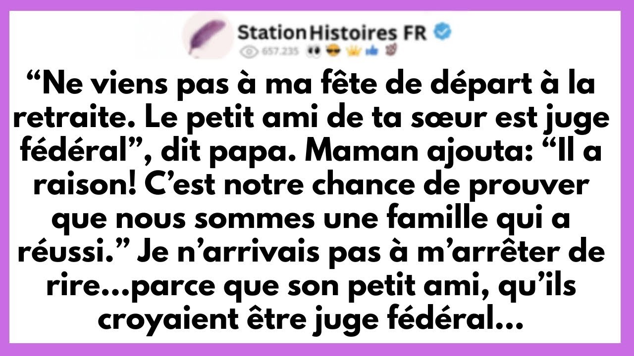 Mon Père M’a Interdit D’Assister À Sa Fête De Départ À La Retraite Pour Que Ma Sœur Puisse Briller…