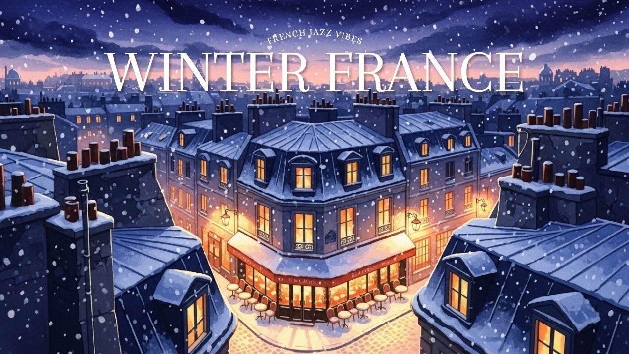 𝐖𝐈𝐍𝐓𝐄𝐑 𝐅𝐑𝐀𝐍𝐂𝐄 ❄️ French Instrumental Music — Cozy Winter Ambience | Relaxing Café Playlist