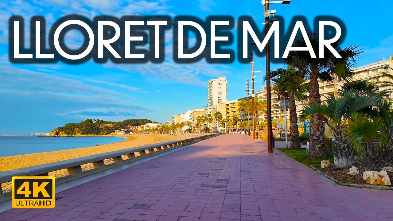 LLORET DE MAR Walking Tour 4K | Discover the Beauty of Costa Brava, Spain