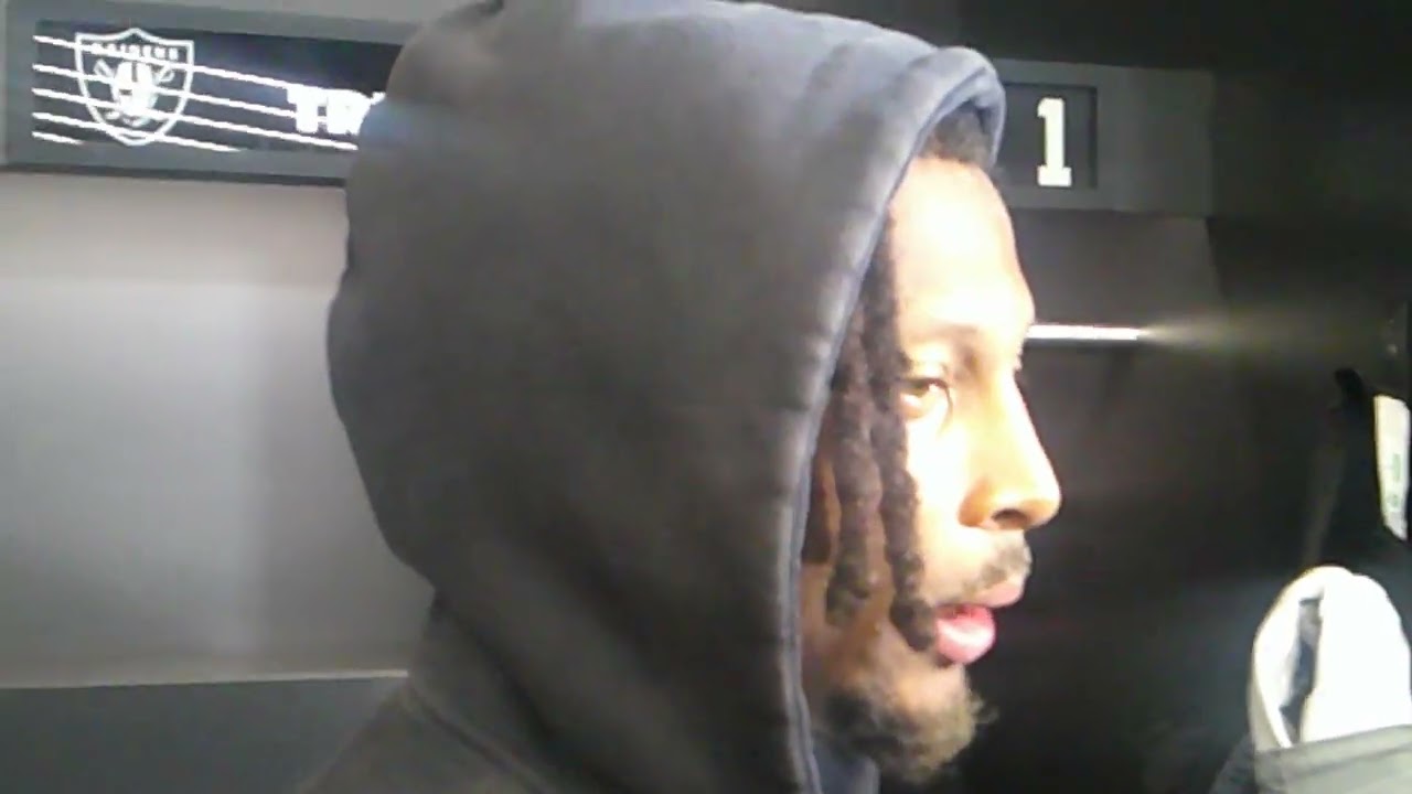 Raiders WR Tre Tucker Post Win Over Miami Locker Room