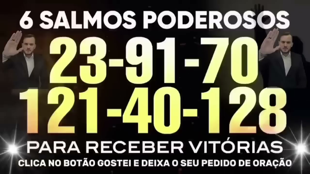 6 SALMOS PODEROSOS SALMO 23, 91, 70, 121, 40 e 128 PARA RECEBER 🏆