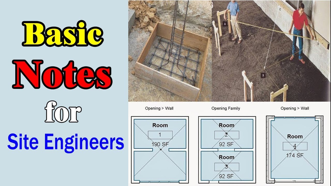 Basic notes for Site Engineers - Civil Engineering Notes