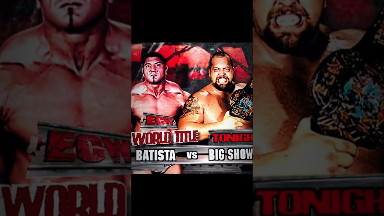 The INFAMOUS BATISTA vs BIG SHOW match from WWE ECW (2006)