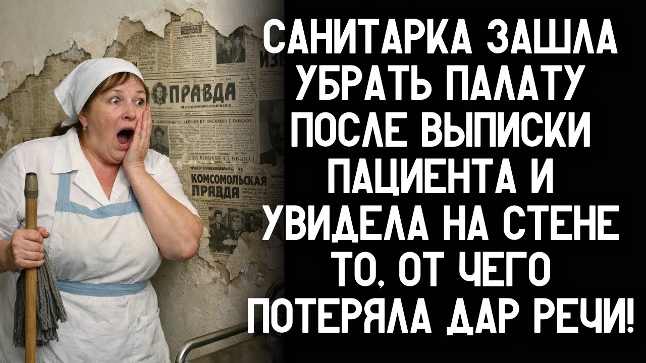 Санитарка зашла убрать палату после выписки пациента и увидела на стене то, от чего побледнела!