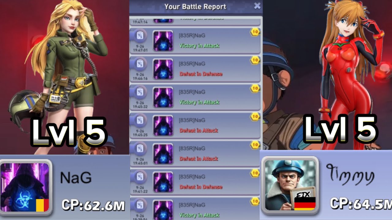 TOPWAR: Barbie lvl 5 vs Asuka lvl 5 | 28 Battle Reports | DEEP Analysis & CONCLUSION