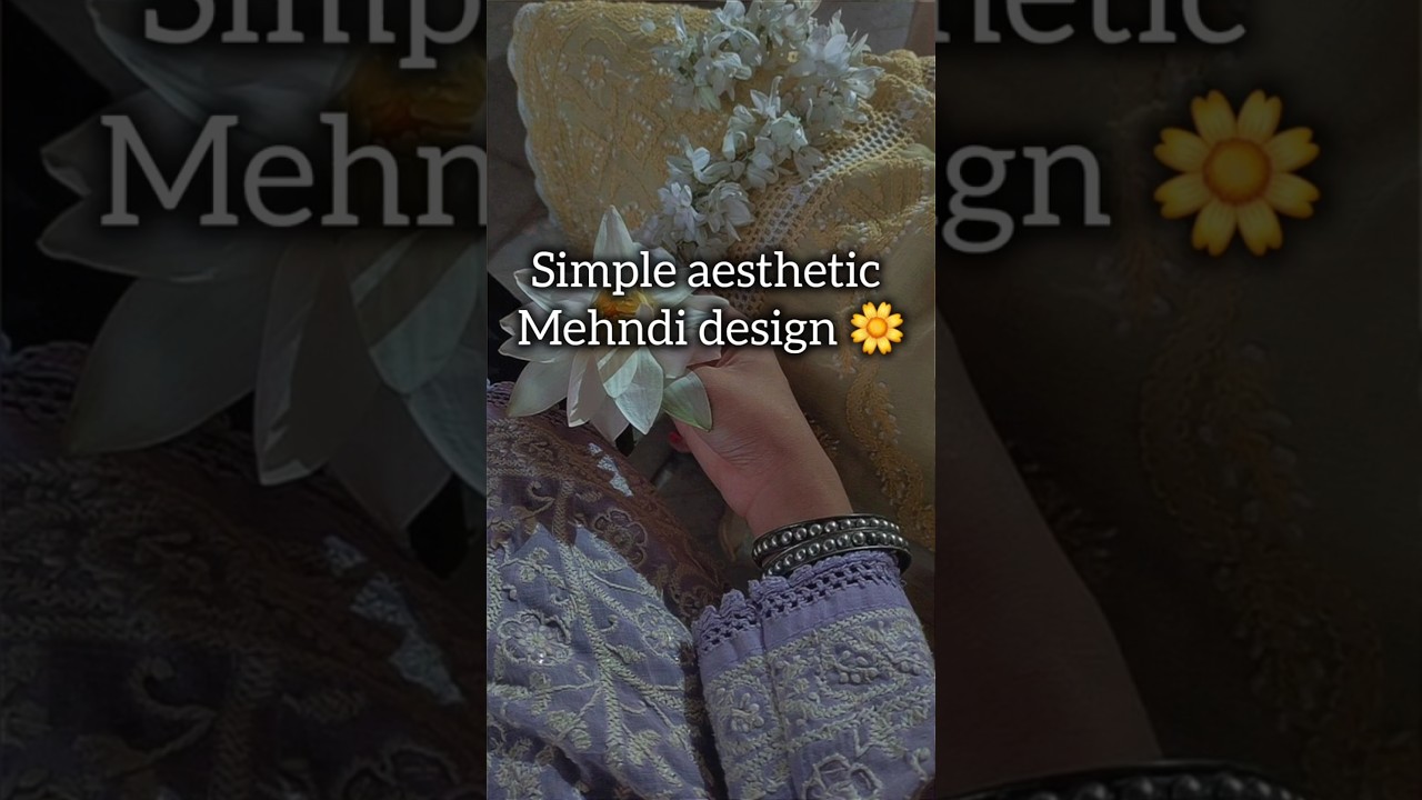 Simple aesthetic mehndi designs 🏵 !!! #aesthetic #shorts #mehndi #henna