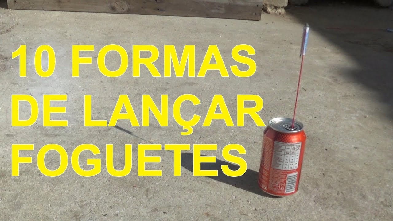 10 FORMAS DE LANÇAR FOGUETES🚀🥤🌝