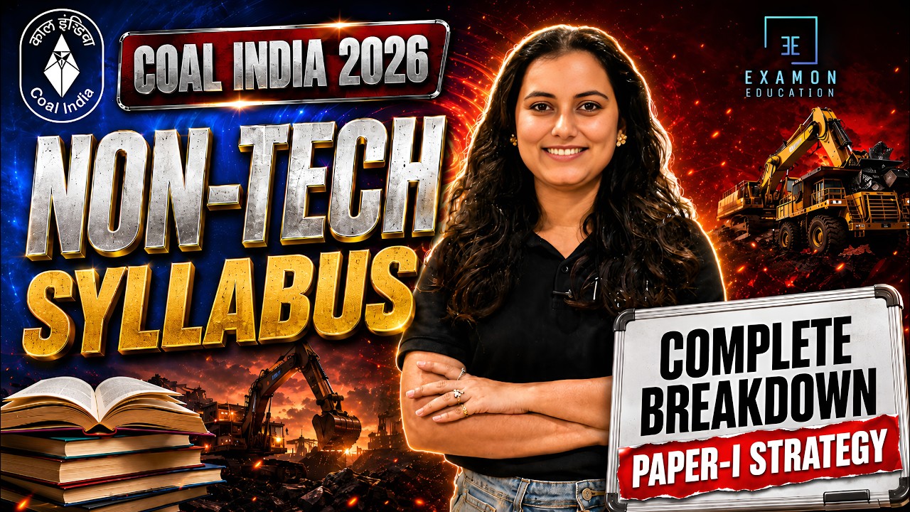 CIL MT 2026 Non-Tech Syllabus | Paper-I Strategy & Complete Breakdown