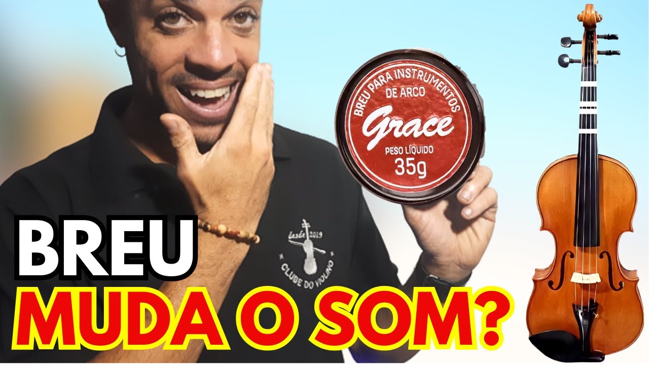 DESCUBRA Qual é o MELHOR BREU Para ter um som BONITO E CRISTALINO no VIOLINO - Qual breu comprar?