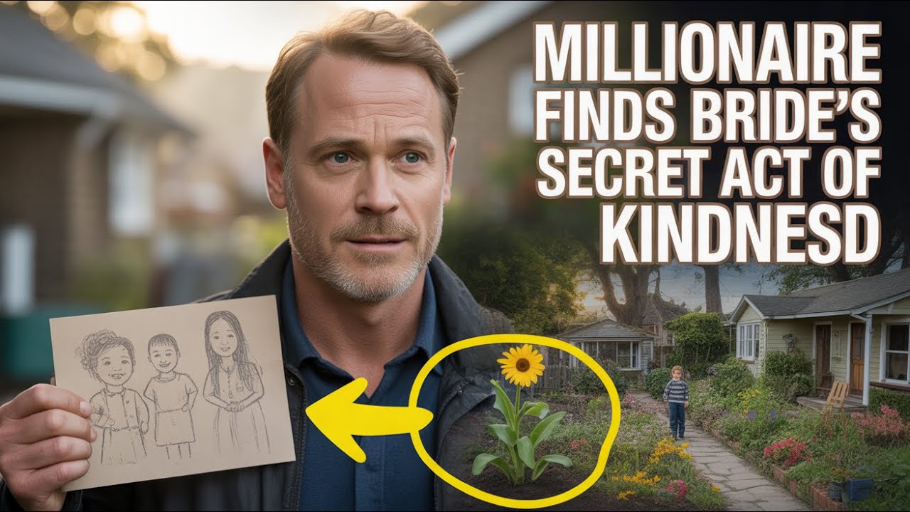 AMAZING SECRET REVEALED: MILLIONAIRE DISCOVERS HIS BRIDE’S TOUCHING ACT OF KINDNESS IN THE GARDEN!