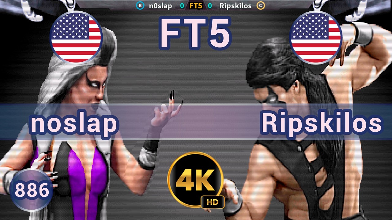 UMK3 - 🇺🇸 n0slap vs Ripskilos 🇺🇸 FT5 / 4K 60 FPS #umk3 #ultimatemortalkombat3 #team99hits #fightcade
