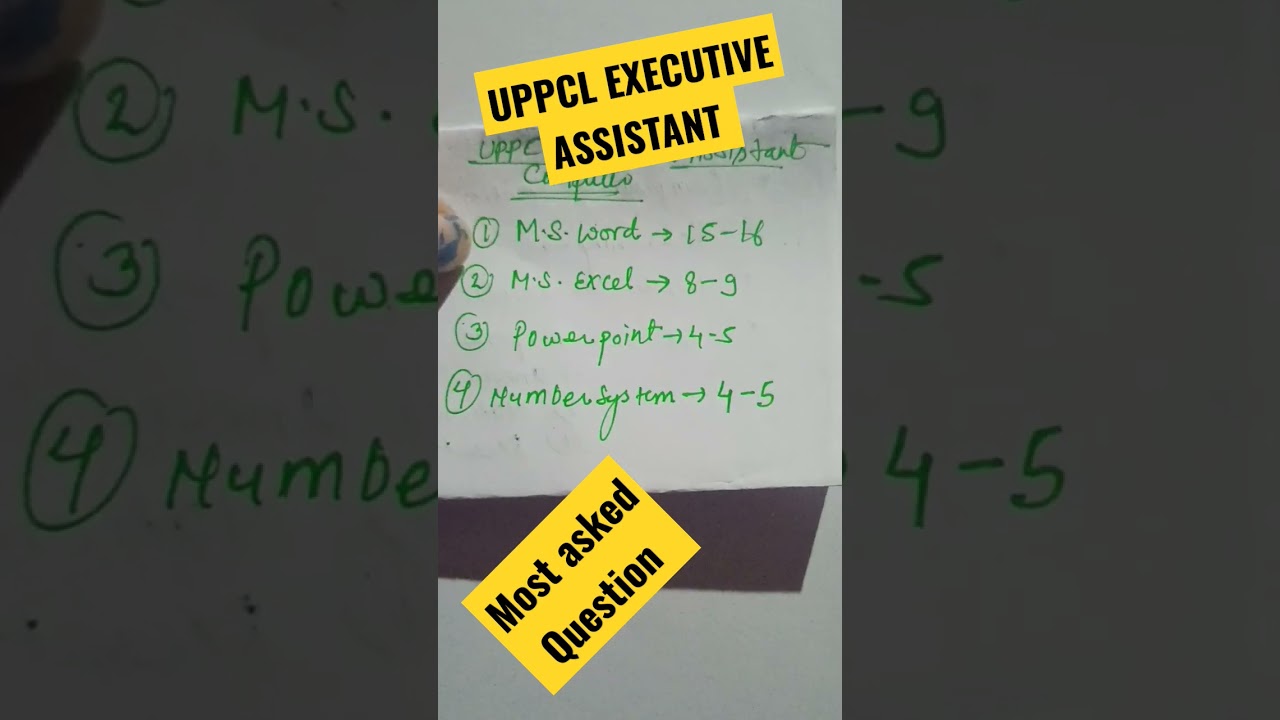 UPPCL EXECUTIVE ASSISTANT:-Computer:-most asked questions #uppcl #uppclexam