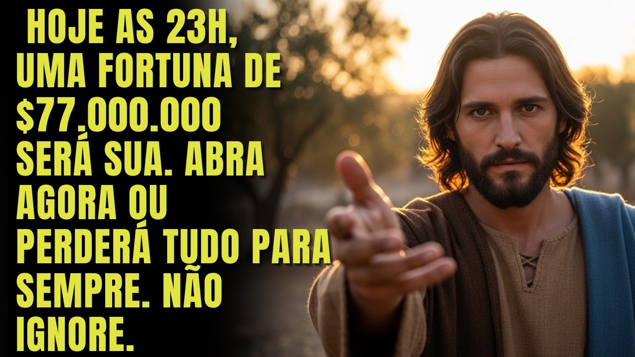 DEUS DIZ: HOJE ÀS 23H, UMA FORTUNA DE $77.000.000 SERÁ...