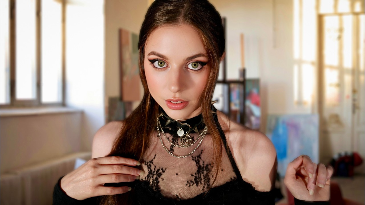 ASMR Goth Girl Is Obsessed With You 🎨 Art Class Roleplay, Intense Personal Attention For Deep sleep