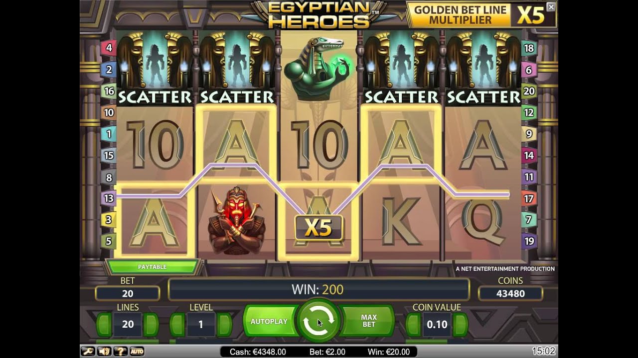 Egyptian Heroes video slot at Bet24 Casino