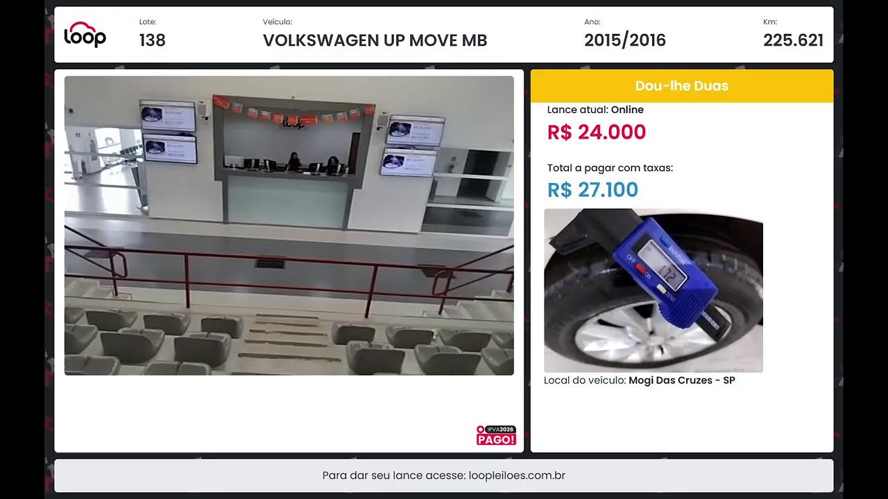 Transmissão ao vivo de Loop Veículos - Nosso canal de atendimento sac@loopbrasil.com