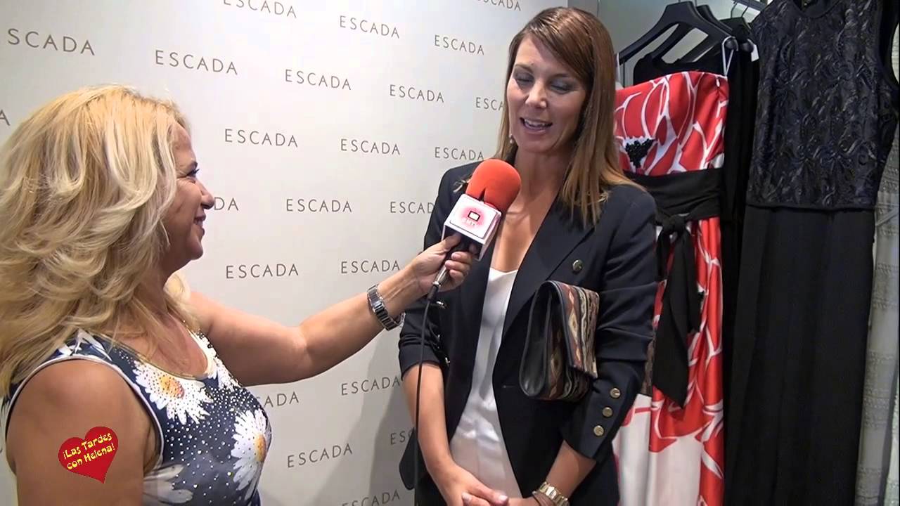 Entrevista de Helena Olaya  a Mar Flores en Escada Puerto Banus
