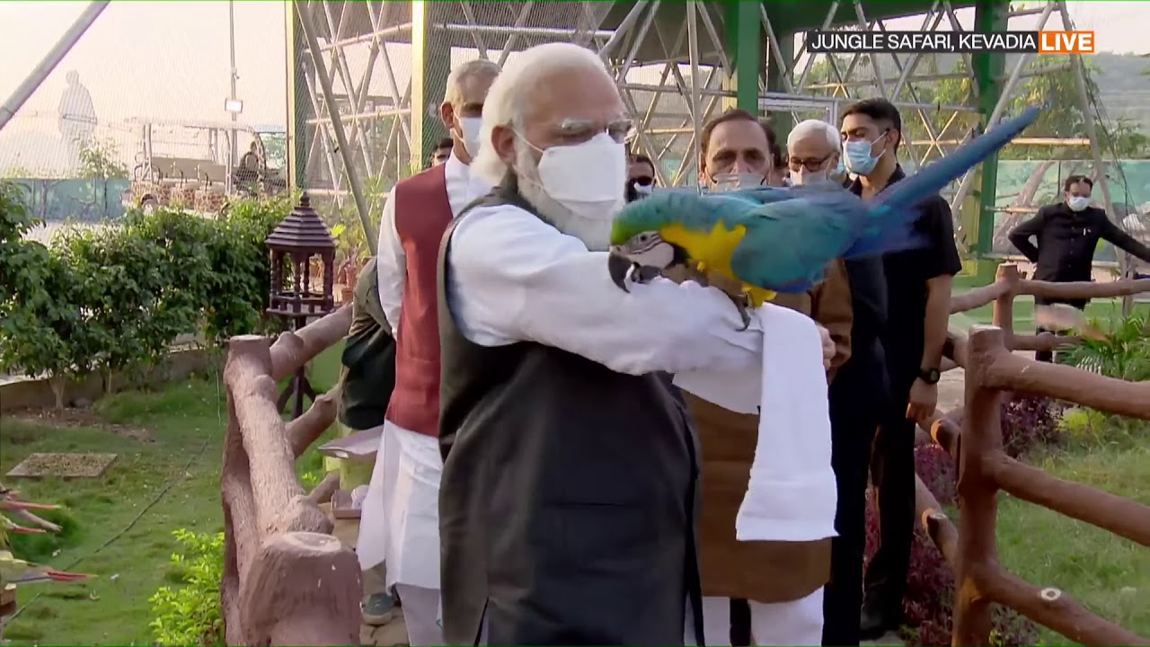 PM Narendra Modi at Exotic Aviary