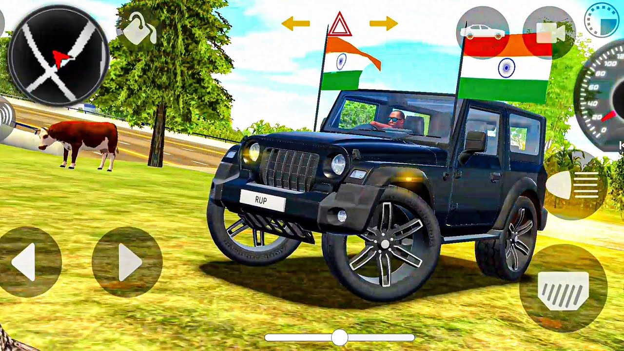 Modified Mahindra Thar😈Games:Indian Black Thar (Gadi Wala Games) Car Game Android Game #2025 #prt78