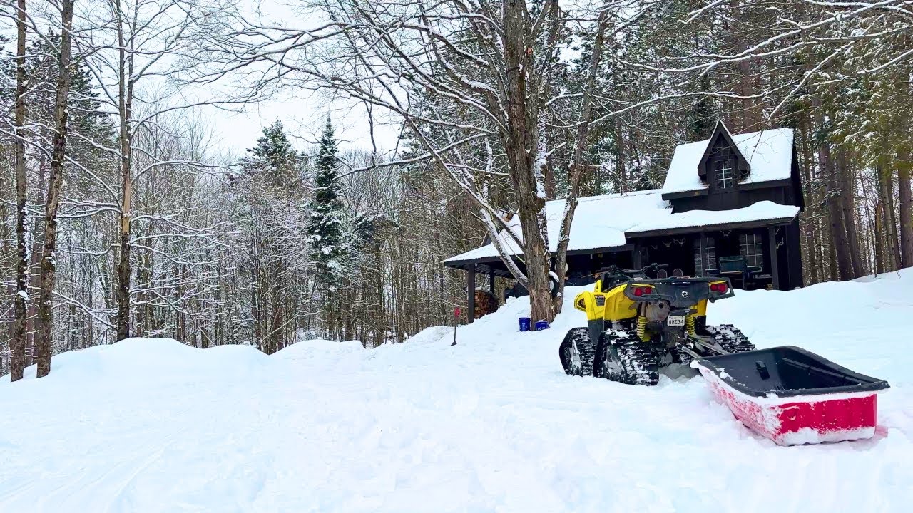 Maple Syrup Season At The Cabin 🍁| Collecting sap & Building An Evaporator