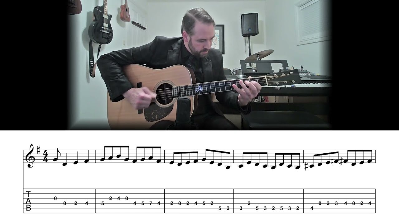 Blackberry Blossom - Bluegrass Flatpicking Guitar Lesson (Sheet Music + TAB)
