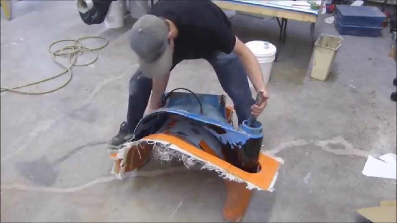 Fabrication glissade en fibre de verre
