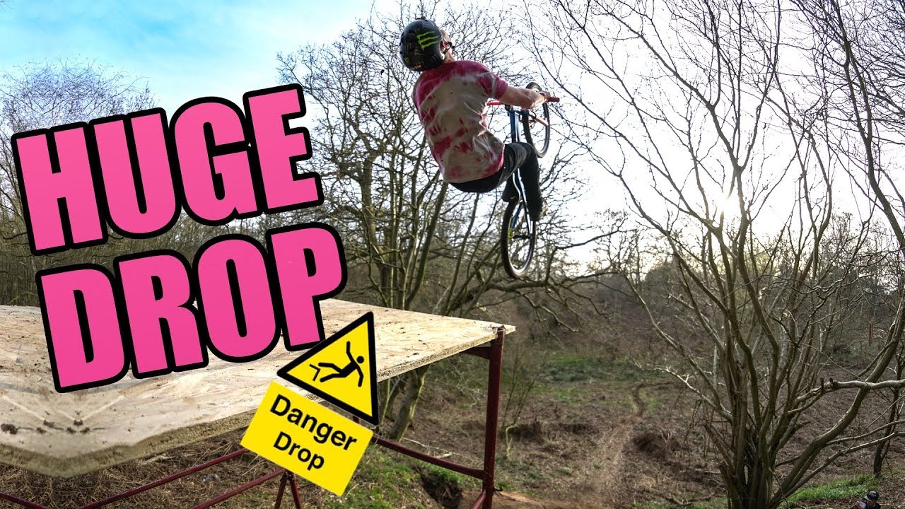 WE BUILT A HUGE MTB DROP *SKETCHY*