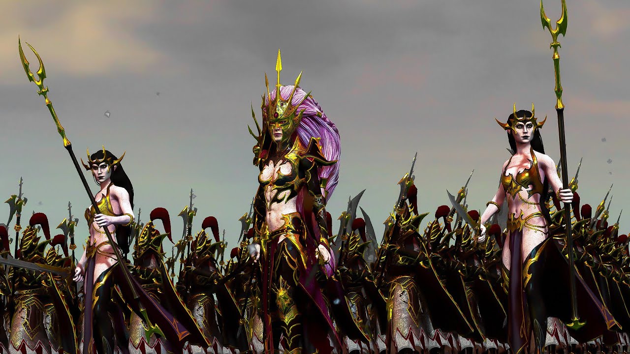 Druchii! To War! (Warhammer Cinematic with DARK ELVES and LIZARDMEN) Total War WARHAMMER 2