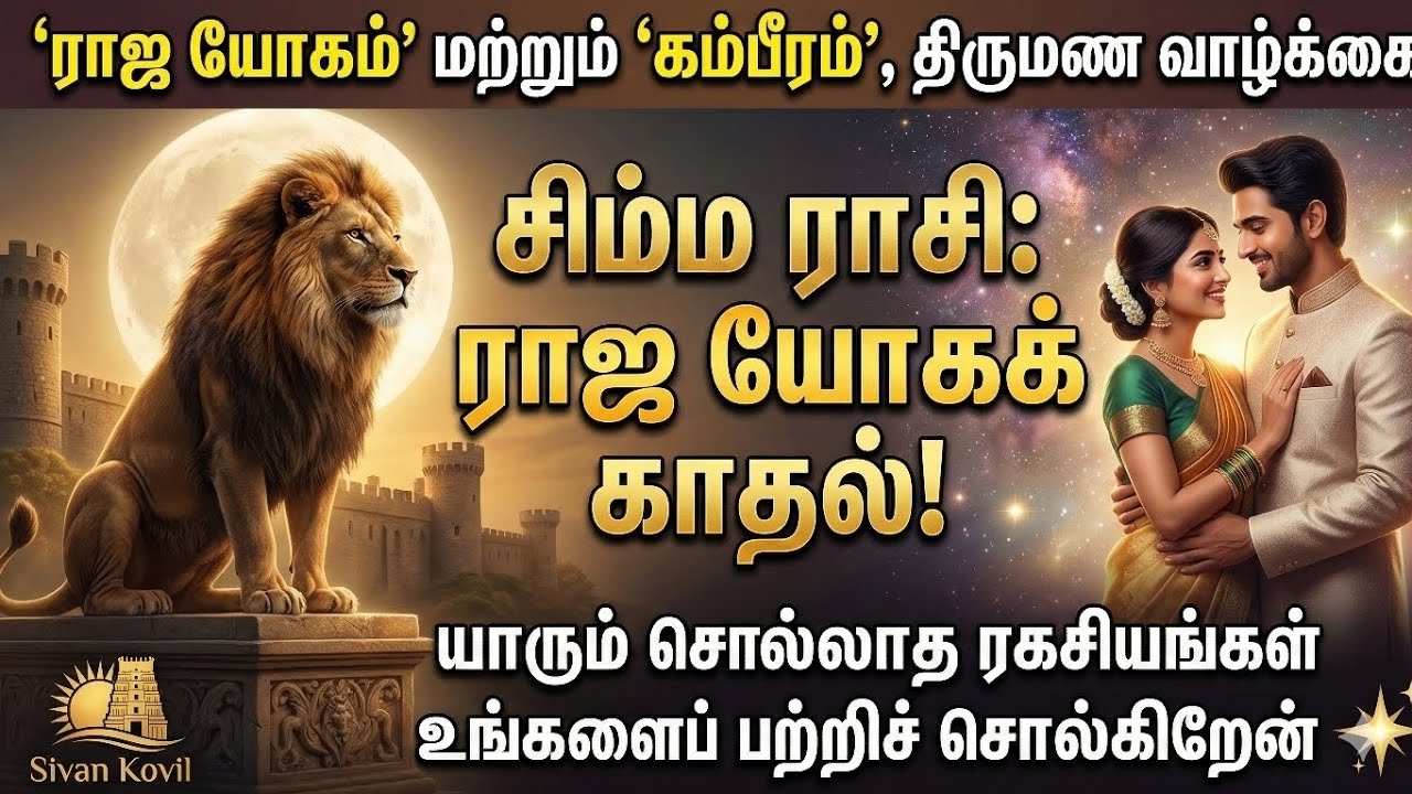 சிம்ம ராசி: ராஜ யோகக் காதல்! யாரும் சொல்லாத ரகசியங்கள் | Leo Zodiac Love & Marriage Secrets Tamil