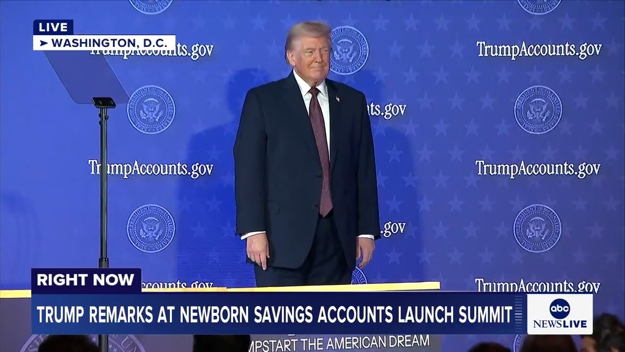 LIVE: President Trump delivers remarks at summit touting federal savings accounts for newborns