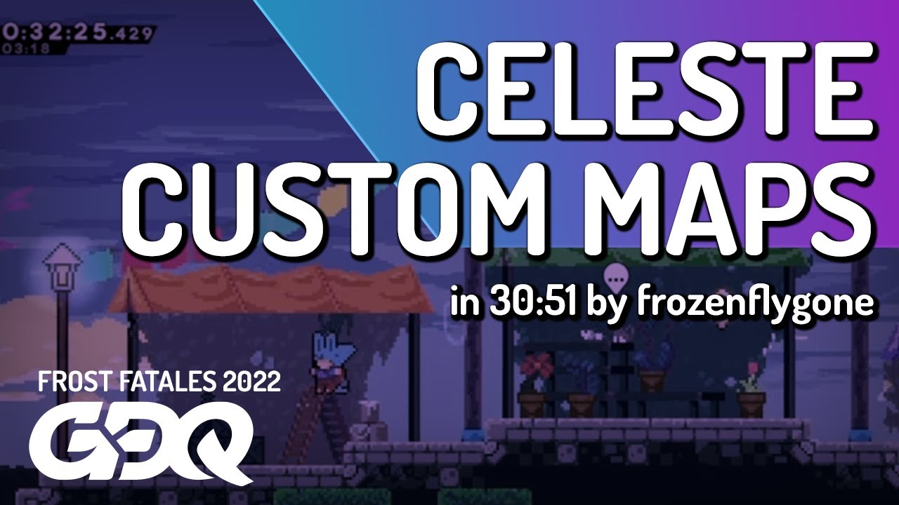 Celeste Custom Maps by frozenflygone in 30:51 - Frost Fatales 2022
