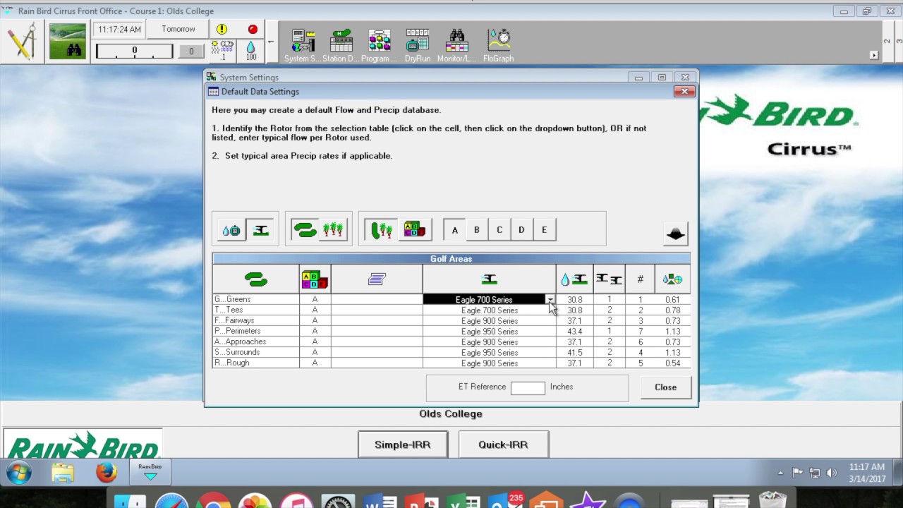 Rain Bird Cirrus Irrigation Software Tutorial (Initial System Settings) (Part 1)