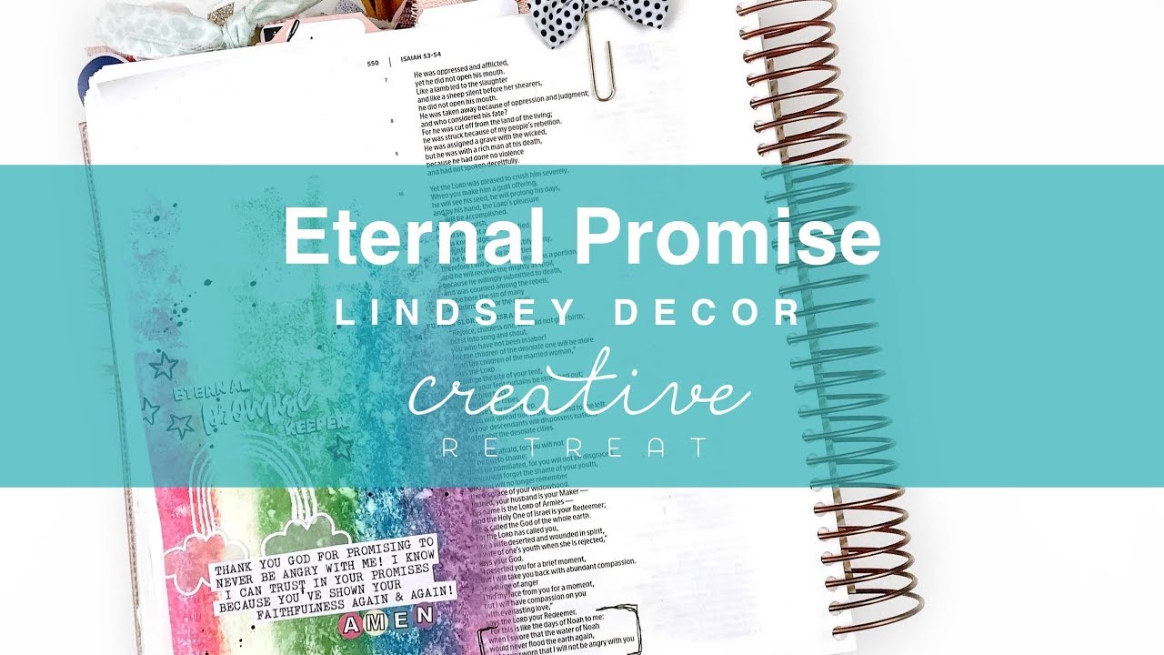 Bible Journaling with Lindsey | Eternal Promise | Brayer & Distress Oxides
