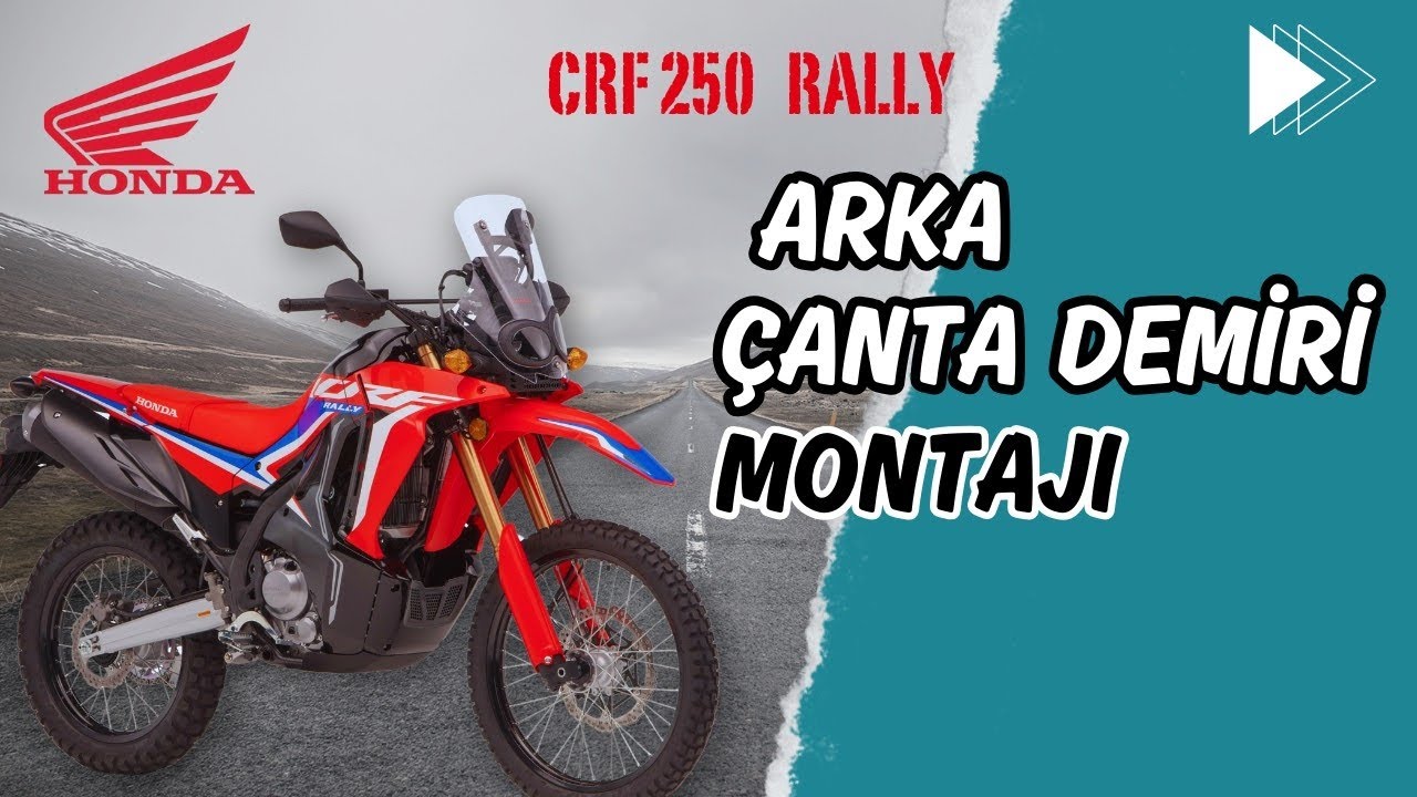 Honda CRF 250 RALLY Arka Çanta Demiri Montajı [Crf Akyazı]