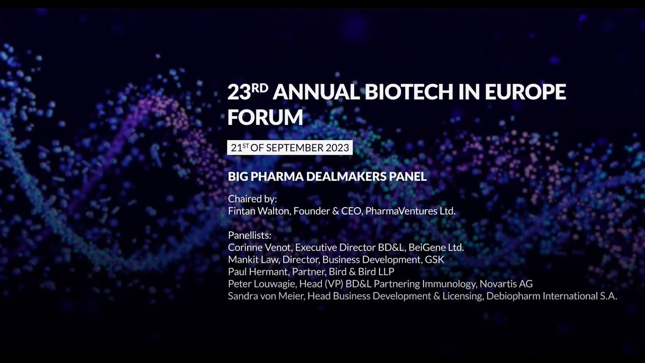 Big Pharma DealMakers Panel @ Sachs_BEF