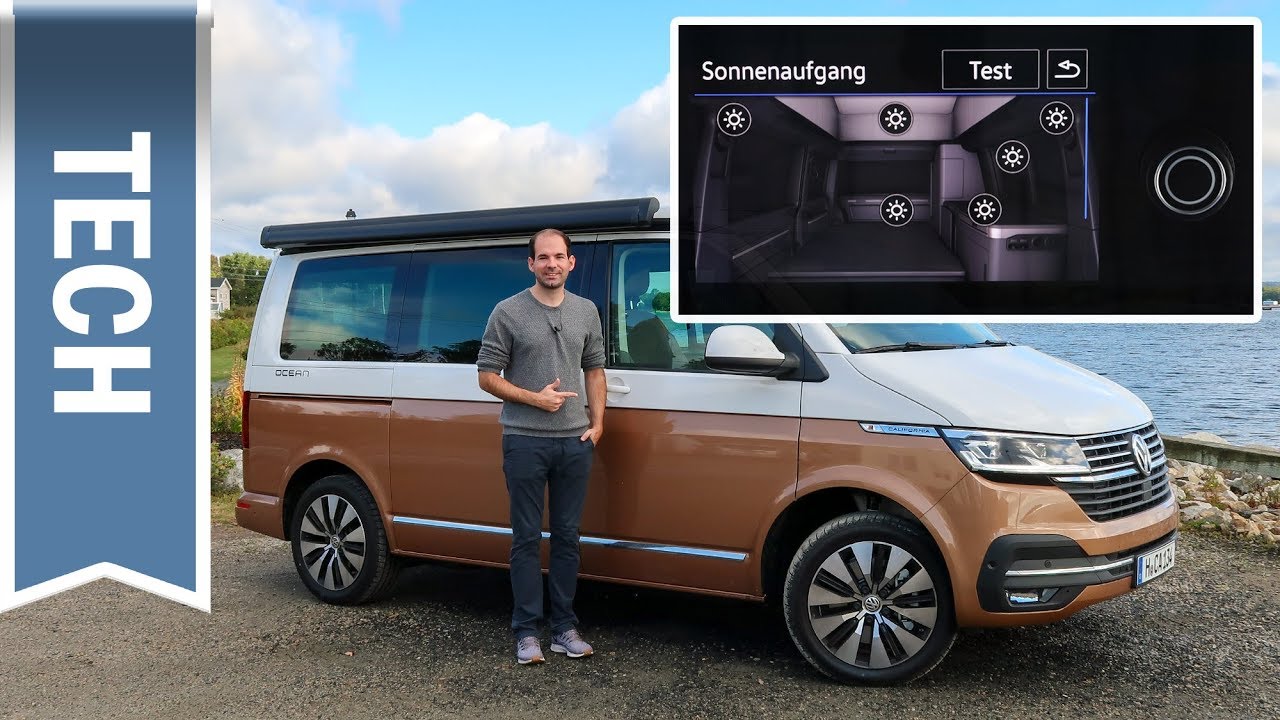 Neue Camper Unit im VW T6.1 California: Display & Funktionen (Standheizung, Kühlbox, Licht)  im Test