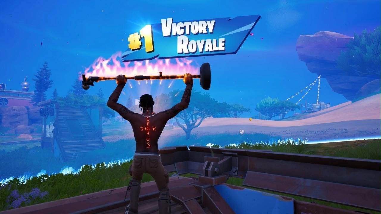*NEW* TRAVIS SCOTT SKIN IN FORTNITE PS5 + A VICTORY ROYALE WIN! (SOLO)