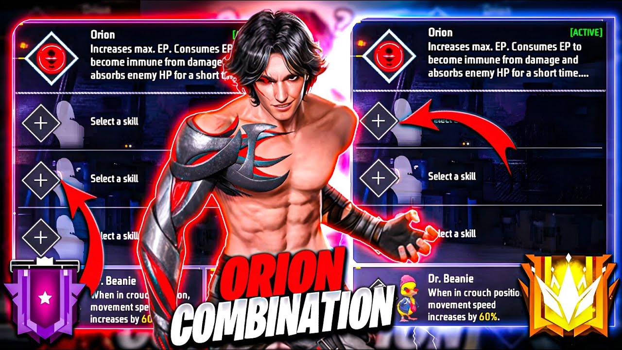 Orion Character Skill Combination 2026 | Br Rank & Cs Rank Best Character Combination Free Fire 