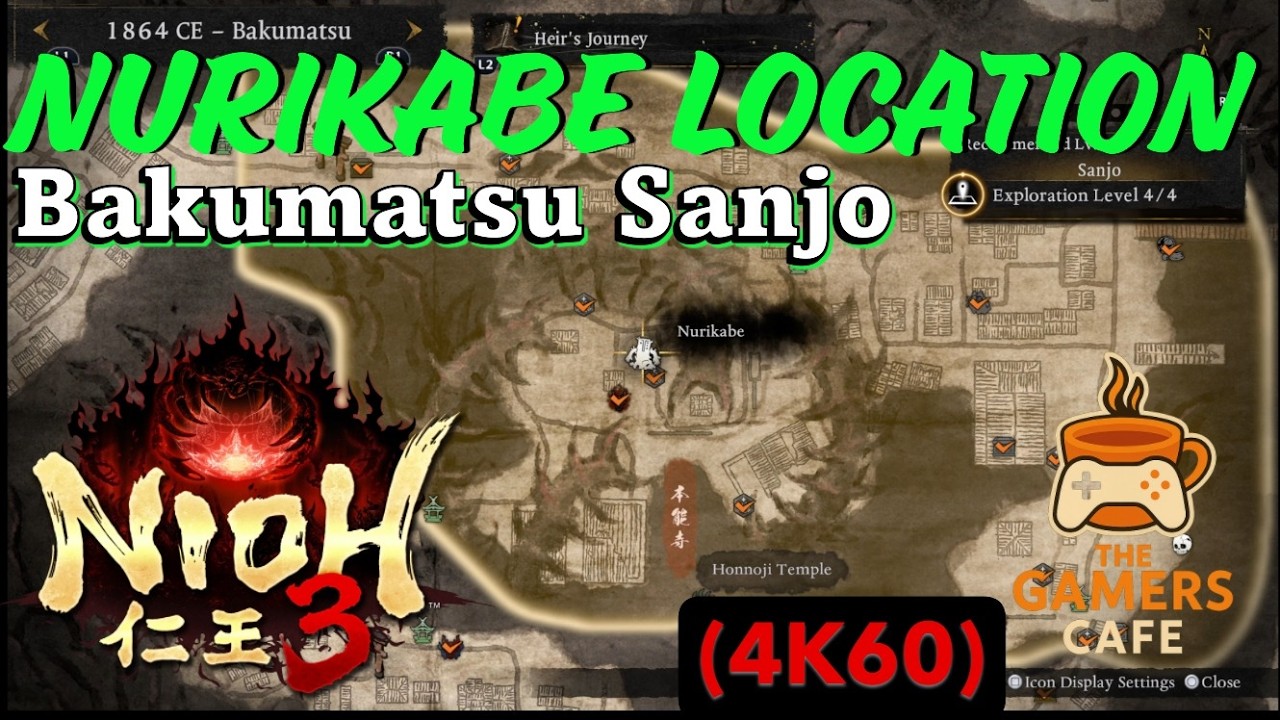 Nioh 3 Nurikabe Location in Sanjo Bakumatsu! This wall drove me crazy! I Finally Found It! #nioh3