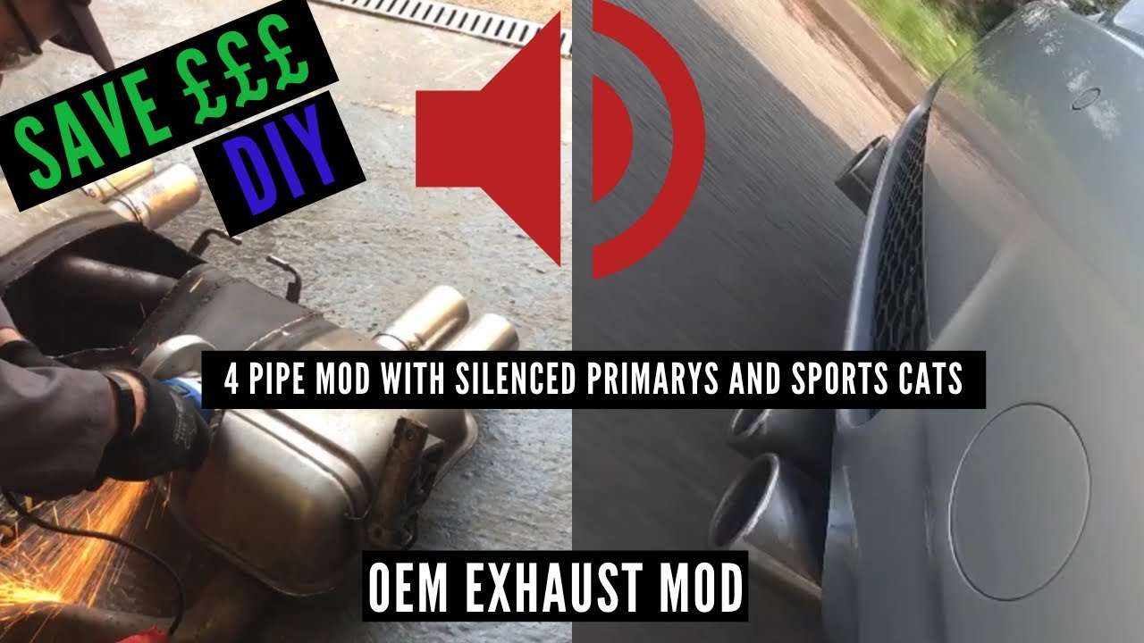 E90 BMW M3 OEM EXHAUST MOD DIY GUIDE. 4 PIPE MOD WITH SPORTS CATS AND SILENCED PRIMARY’S SOUND ON!🔊